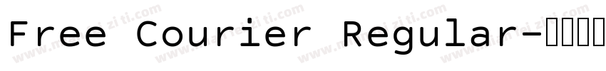 Free Courier Regular字体转换